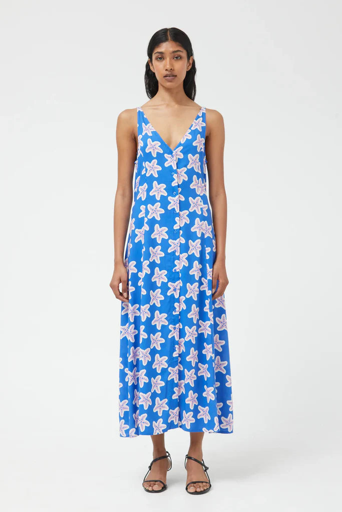 LONG PRINTED DRESS (ESTRELLAS) BY COMPANIA FANTASTICA