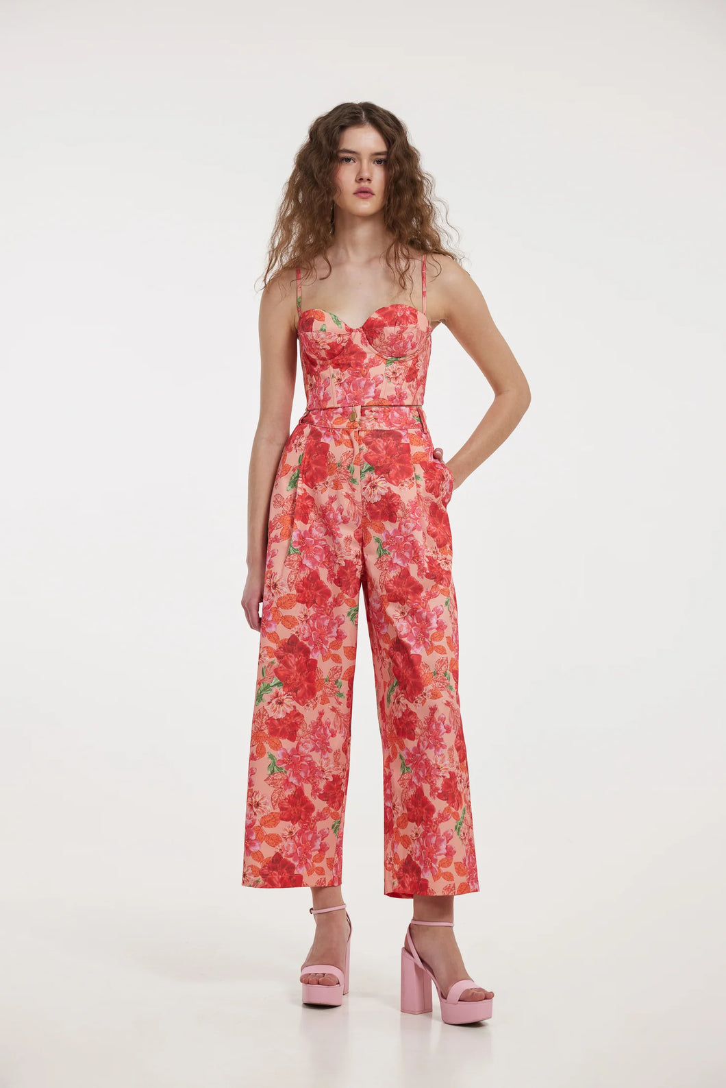 AVA PANTS CORAL BY HEMITHEA