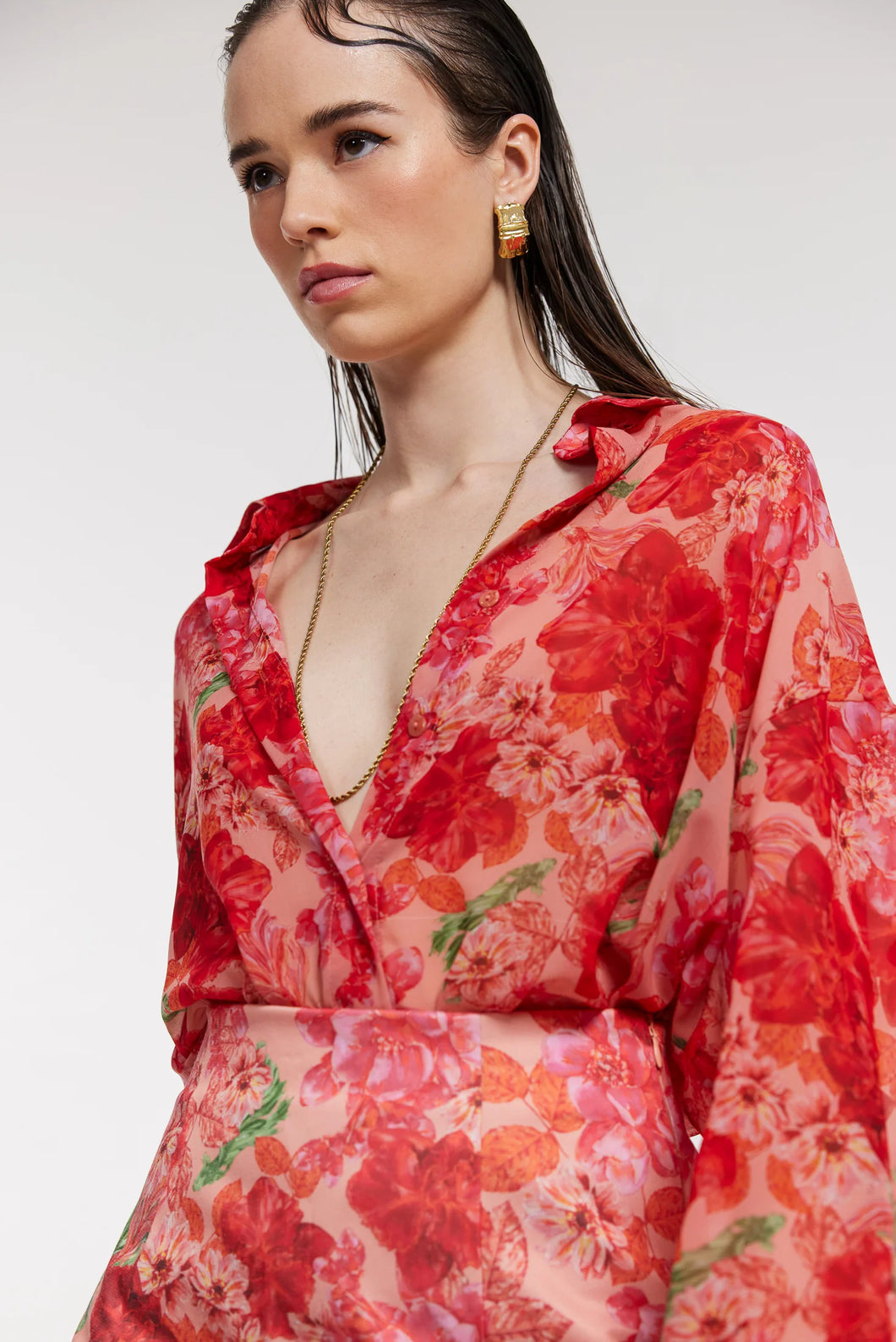 ALICIA SHIRT CORAL BY HEMITHEA